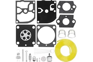 ZAMDOE Carburetor Repair Rebuild Kit for Stihl HS81 HS81R HS81RC HS81T HS86 HS86R HS86T Trimmer RB-99 Diaphragm Kit for Zama C1Q-S68 C1Q-S105 C1Q-S111 C1Q-S115 C1Q-S116 with Fuel Line Filter Gasket