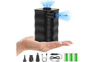 Woowind elektryczna pompka powietrza, bezprzewodowa pompka do materaca dmuchanego do flot basenowych, pierścieni pływackich, łóżka dmuchanego, kanapy powietrznej, akumulatorowa