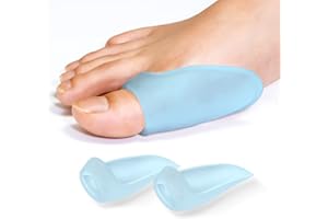 PROMIFUN Protector de juanetes de gel, paquete de 12 almohadillas y cojines, protector de juanetes para dedo gordo del pie, alivia el dolor de pies por fricción, frotamiento y presión (elegible FSA o HSA),