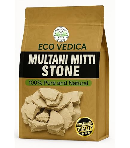 Pure Organic Multani Mitti Stone for Face pack (1kg) (1) : Amazon
