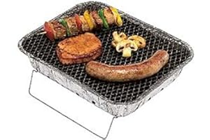 BURI Barbecue jetable au charbon de bois et aluminium - 600 g