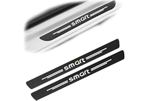 CANLAY Strisce di Protezione per battitacco dell'auto, Protezioni per battitacco della portiera dell'auto, 2 Pezzi in Fibra di Carbonio Adesivo per Protezione paraurti per Smart 453 451 450 Fortwo