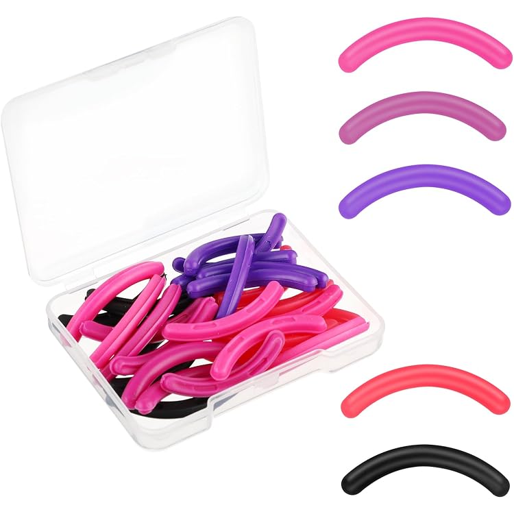 26 Stück Wimpernzangen-Pads Aus Silikon – Ersatzpads Für Universelle Wimpernzangen, Rosa