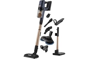 AEG Aspirapolvere Hygienic 8000 AP81B25WET con funzione di asciugatura/automatico/filtraggio a 5 stadi/display digitale/ugello multi-pavimento e ugello per mocio, 3 livelli/batteria sostituibili,