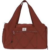 Icone Kadın Spor ve Yoga &Ccedil;antası,%100 Polyester, &Ccedil;ok Cepli, Ayakkabı B&ouml;lmeli, Fermuarlı &Ouml;n Cep (KİREMİT)