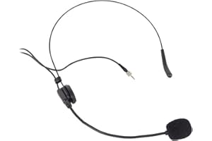 PROEL EIKON HCM25SE - Microfono ad archetto a condensatore miniaturizzato con connettore mini jack 3.5 Mono, Nero