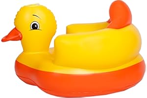Matissa Sit Me Up - Seggiolino gonfiabile per bambini, per bambini di 3 mesi, con anello per divano in stile Playnest (anatra)