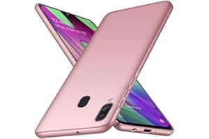 BHUUNO TXLING Ultra Dünn Hülle Kompatibel mit Samsung Galaxy A40 HülleSchutzhülle Handyhülle [Anti-Fingerabdruck] Abdeckung Hardcase PC Bumper Case für Samsung Galaxy A40 - Roségold