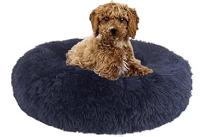 SLPRO Hundebett für kleine Hunde - Flauschiges und Waschbares Hundekissen - das Beste rundum Wohlgefühl für Vierbeiner - Hundekorb rund perfekt für Hunde wie Chihuahua und Yorkshire bis 4kg Ø 50cm