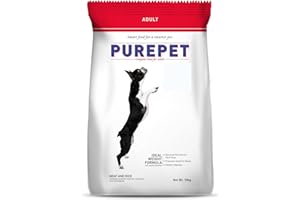 Purepet Adult Dry Dog Food 10kg | Meat & Rice Flavour | Promotes Health & Vitality | Immune Support | Healthy Digestion | Nutrient Rich