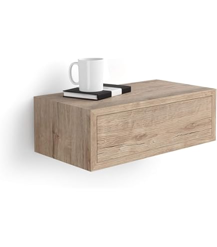 Nachtkastje met lade Oud hout 43 x 41 x 63,5 cm Bewerkt hout