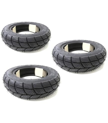 Set 3 Pneumatici 100/90-10 Rinforzati Per Piaggio Ape, Vespa E Scooter - Gomme Michelin Design