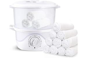 Sunowl Towel Warmer, Heated Towel Steamer Quick Heating Towel Warmer Fast Heating to 200 ℉ within 10 Minutes, 3L Large Capacity Beauty Towel Warmer for Spa Facials Barber, Salon Home Use