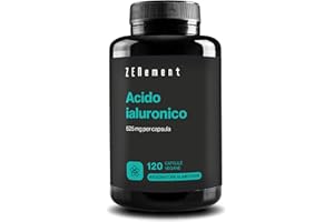ZENEMENT Acido Ialuronico Integratore, Puro 525mg ad Alto Dosaggio, 120 Capsule di Acido Ialuronico Puro (4 Mesi) con 500-700 kDa, Hyaluronic Acid con Sodio Ialuronato, Alternativa a Acido Ialuronico Compresse
