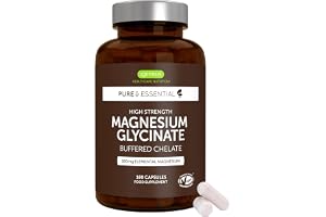 Igennus Högstarkt Magnesiumglycinat 1300mg, Buffrad & Kelaterad, 380 mg Elementärt Magnesium, Clean Label, Vegansk, 180 Kapslar, 90 Doser