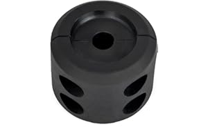 WINOMO câble de treuil Crochet Bouchon en caoutchouc économiseur de ligne de treuil pour ATV UTV Treuils (Noir)