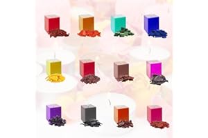 Peiyee 12 Farbe X 10g Kerzenwachs Farbe,Diy Kerzenherstellung Wachsfarben,Kerzenwachs Farbstoff FüR Kerzenherstellung FüR Kerzen/Sojawachs/Paraffin/Bienenwachs Kerzen Selber Machen