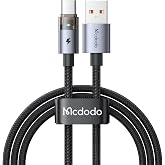 Mcdodo CA-6890 USB TO TYPE-C Hızlı Şarj Kablosu | G&ouml;sterge Işıklı, 6A Akım Destekli