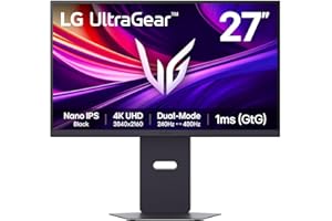 LG Ultragear™ 27G850A-B Ecran PC Gaming 27" - Dalle IPS résolution UHD (3840x2160), 1ms 240Hz, DisplayHDR™ 600, DCI-P3 99% (CIE1976), FreeSync Premium Pro, G-Sync Compatible