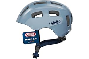ABUS Casque de vélo Youn-I 2.0 - avec lumière pour Enfants, Adolescents et Jeunes Adultes - pour Filles et garçons