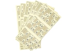 BINGO SOCIAL 150 CARTONES TROQUELADOS DE Bingo (Amarillo)