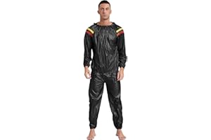 FEESHOW Men's Women's Sauna Suit Athletics Sweat Suit for Weight and Body Water Reduction Sweatsuit for Fitness Boxing MMA Training