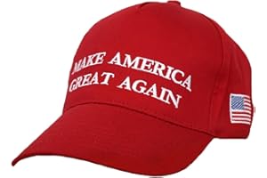eBoutik - MAGA USA Make America Great Again Cap Hat President Donald Trump - Novelty American Hat 4th July, Halloween, Birthday, US Election, Father's Day Cosplay, etc Red