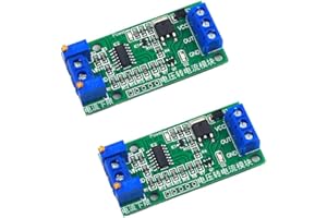 YOURRYONG 2PCS Voltage to current linear signal converter module 0-2.5V 3.3V 5V 10V 24V to 0-20mA 4-20mA (0-10V to 4-20mA)