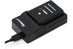 Batterytec Batteria di ricambio EN-EL14 e caricabatteria USB per Nikon EN-EL14, EN-EL14A e Nikon P7100, P7700, P7800, DF, D3100, D3200, D3300, D3400, D3500, D5100, D5200, D5300, D5500, D5600