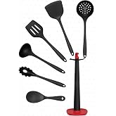 valletta Claris Standlı 7 Par&ccedil;a Spatula Set Siyah