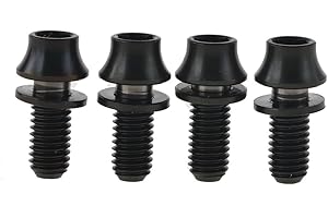 Ruifu M5 12 mm Titanium Allen Head Cone Bolts Screws with Washers for Bike Bottle Holder (Pack of 4)