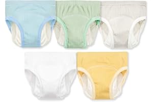 Joyo roy Pantalones de Entrenamiento Impermeables Calzones de Entrenamiento niño de Algodón Pantalones de Entrenamiento para IR al baño de Ropa Interior para niños 1-5 años