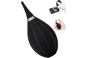 KIORAFOTO Souffleur d'air Noir, Nettoyeur de PoussièRe, Souffleur D'Objectif, Souffleur d'air pour Appareil Photo NuméRique, Reflex NuméRique, Appareils Photo Reflex NuméRiques, Objectifs D'Appareil Photo