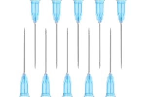 SPANN Dispensing Accessories Stainless Steel Industrial Needles Individually Packed 60Pcs (23G-25mm)