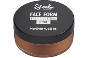 Sleek MakeUP Face Form Baking & Setting Powder, Loose Setting Powder to Lock in Your MakeUP, Lightweight Formula, Deep 14g