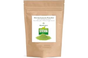 BLENDNATURE Stevia en Polvo Pura 100% Natural 200g – Hojas Seleccionadas –Vegana – Ideal Pasteleria