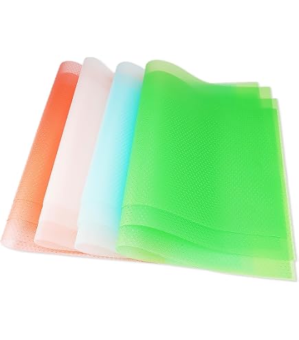 8 Pièces Tapis De Réfrigérateur Antibactérien EVA - Tapis Frigo Réutilisable Anti-Moisissure - Protection Hygiénique