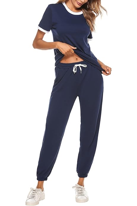 Tenue De Sport Femme Survêtement Femme Pièces Ietaoo Coton