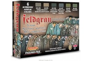 LIFECOLOR ITALY Set LifeColor CS55 feldgrau 1939-1945 German military uniforms WWII