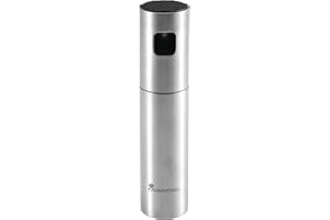 MasterPro Foodies - Pulverizador de Aceite - Spray de 100ml de Capacidad y 4x17,5cm - Fabricado en Acero Inoxidable - útil Para Freidora de Aire - Resultado Homogéneo