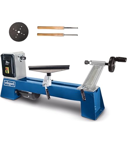 Mini Tornio Per Legno 100W - Velocità Regolabile 4000-9000 Giri/min - Foto 6