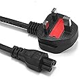 Melfi™ 1.2m UK Plug Electric Power Cord 13A with 3Pin Connector Power Supply Lead Extension Cable