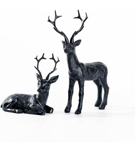 2 Stück Silberne Rentier-Figuren Aus Harz – Perfekte Weihnachtsdeko Für Regal, Tisch Oder Geschenk
