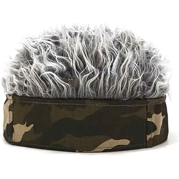 Wig Hats For Men Knitted Spiked Hairs Hip Hop Hat With