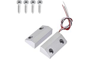 GALDOEP MC-56 contatto per porta avvolgibile, interruttore magnetico reed a 3 fili per N.O./N.C.per Garage Interruttore Magnetico a Lamella Contatto