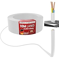 Van 5 tot 40 m rubberen slang, energiekabel