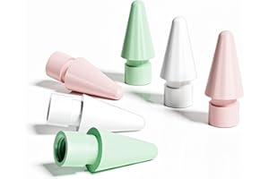 QRENINV Replacement Tips for Apple Pencil 2nd Generation/ 1st Generation tips, Original Feel, Wear-Resistant, and Highly Sensitive Replacement Tips (White, Pink, Green)