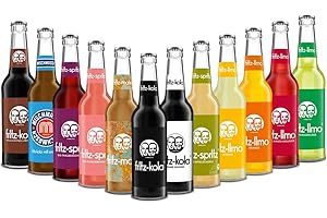 CUSTIC Fritz-Kola und Fritz-Limo Mix-Set 12 Flaschen a 330 ml inklusive 0,96€ MEHRWEG Pfand