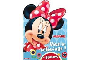Disney Minnie – Vive le coloriage ! – Livre de coloriage avec stickers – Dès 4 ans