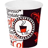 8 Oz Desenli Kalın Karton Bardak, 250 ml Kağıt Bardak &Ccedil;ay ve Latte Kahve i&ccedil;in 80 Adet (250, Mililitre)